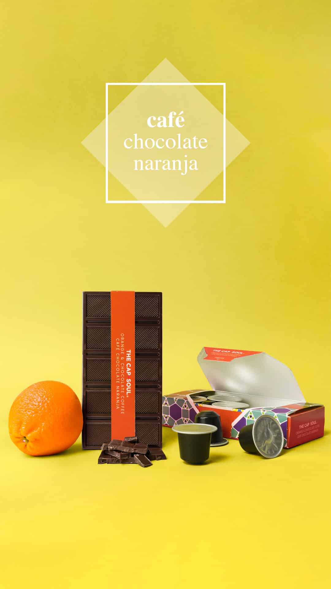 cafe chocolate naranja